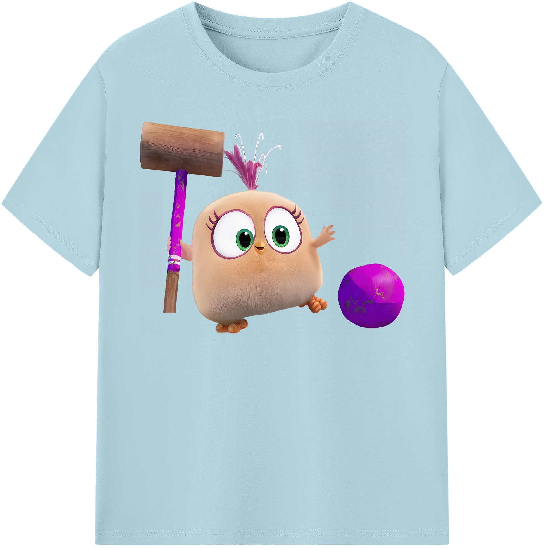 （画像用） Angry Birds アングリーバード 綿100％半袖Tシャツ（フロントプリント）